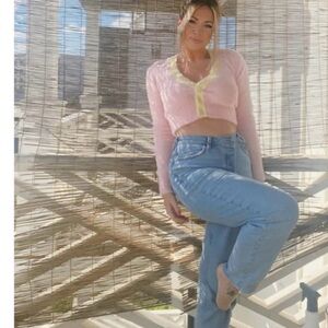 For Love and Lemons Sheila Cropped Sweater